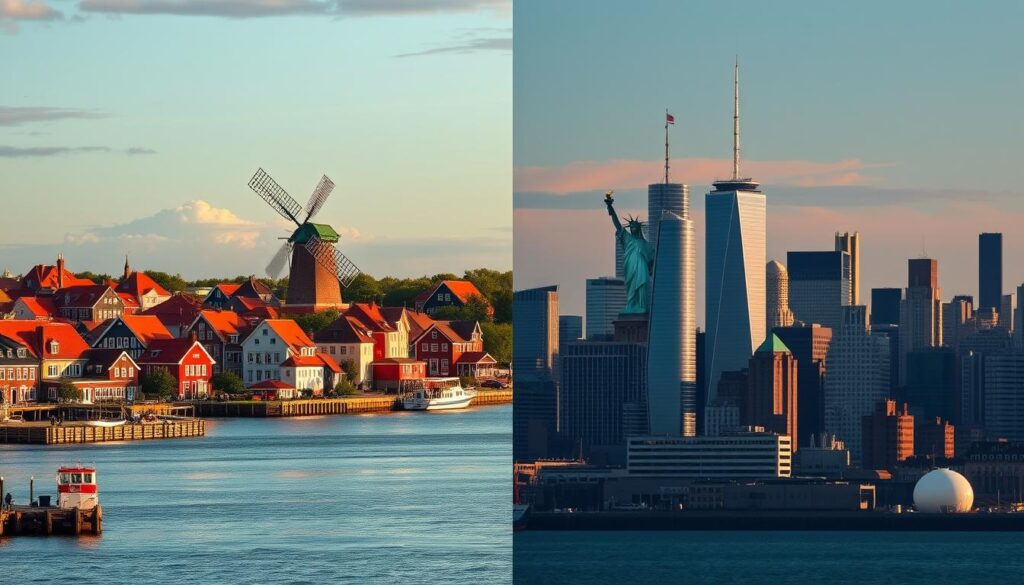 Tidsforskel mellem Danmark og New York